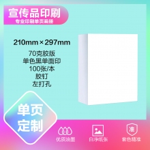 印刷品定制（210×297mm）